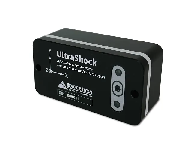 UltraShock | Robustní data logger přetížení/vibrací, teploty, vlhkosti a tlaku
